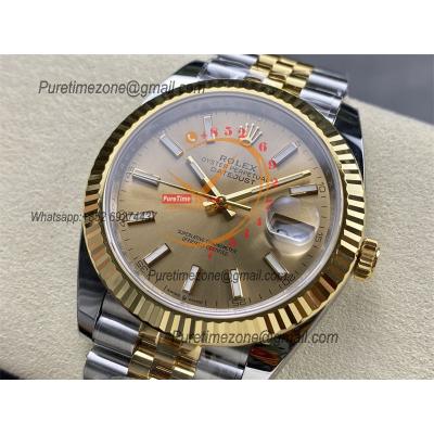 Datejust 126333 41 VR3235 Automatic Mens Watch Best Edition ARF YG Gold Dial On 904L Jubilee SS Bracelet CHS