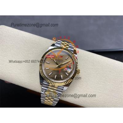 Datejust 126333 41 VR3235 Automatic Mens Watch Best Edition ARF YG Gold Dial On 904L Jubilee SS Bracelet CHS