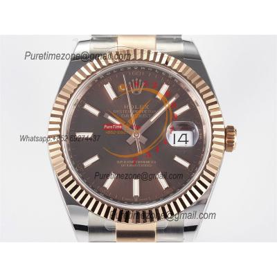 Datejust 126331 41 SH3235 Automatic Mens Watch Best Edition ARF RG Brown Dial 904L Oyster Bracelet (Gain Weight）