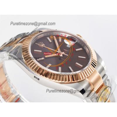 Datejust 126331 41 SH3235 Automatic Mens Watch Best Edition ARF RG Brown Dial 904L Oyster Bracelet (Gain Weight）