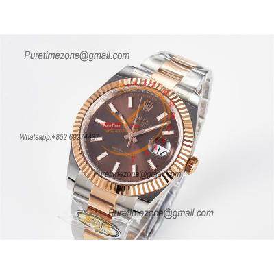 Datejust 126331 41 SH3235 Automatic Mens Watch Best Edition ARF RG Brown Dial 904L Oyster Bracelet (Gain Weight）