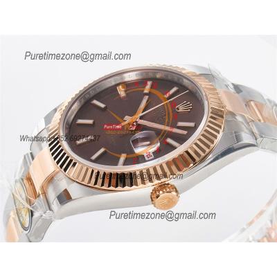 Datejust 126331 41 SH3235 Automatic Mens Watch Best Edition ARF RG Brown Dial 904L Oyster Bracelet (Gain Weight）