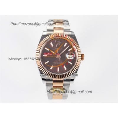 Datejust 126331 41 SH3235 Automatic Mens Watch Best Edition ARF RG Brown Dial 904L Oyster Bracelet (Gain Weight）