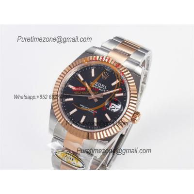 Datejust 126331 41 SH3235 Automatic Mens Watch Best Edition ARF RG Black Dial 904L Oyster Bracelet (Gain Weight）