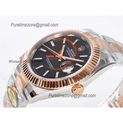 Datejust 126331 41 SH3235 Automatic Mens Watch Best Edition ARF RG Black Dial 904L Oyster Bracelet (Gain Weight）