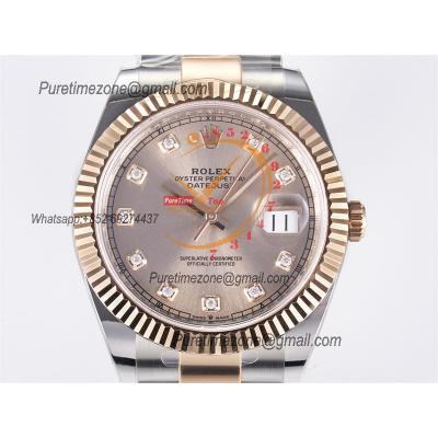 Datejust 126331 41 SH3235 Automatic Mens Watch Best Edition ARF RG Gold Dial 904L Oyster Bracelet (Gain Weight）