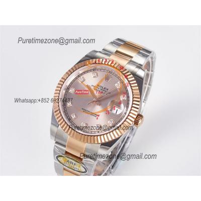 Datejust 126331 41 SH3235 Automatic Mens Watch Best Edition ARF RG Gold Dial 904L Oyster Bracelet (Gain Weight）