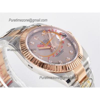 Datejust 126331 41 SH3235 Automatic Mens Watch Best Edition ARF RG Gold Dial 904L Oyster Bracelet (Gain Weight）