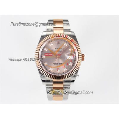 Datejust 126331 41 SH3235 Automatic Mens Watch Best Edition ARF RG Gold Dial 904L Oyster Bracelet (Gain Weight）