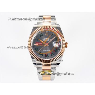 Datejust 126331 41 SH3235 Automatic Mens Watch Best Edition ARF RG Gray Dial 904L Oyster Bracelet (Gain Weight）