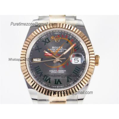 Datejust 126331 41 SH3235 Automatic Mens Watch Best Edition ARF RG Gray Dial 904L Oyster Bracelet (Gain Weight）