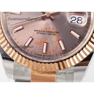 Datejust 126331 41 SH3235 Automatic Mens Watch Best Edition ARF RG Glod Dial 904L Oyster Bracelet (Gain Weight）