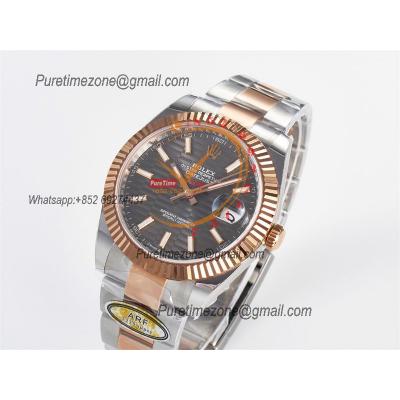 Datejust 126331 41 SH3235 Automatic Mens Watch Best Edition ARF RG Gray Dial 904L Oyster Bracelet (Gain Weight）