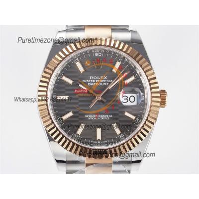 Datejust 126331 41 SH3235 Automatic Mens Watch Best Edition ARF RG Gray Dial 904L Oyster Bracelet (Gain Weight）