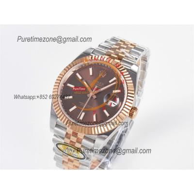 Datejust 126331 41 SH3235 Automatic Mens Watch Best Edition ARF RG Brown Dial 904L Jubilee Bracelet (Gain Weight）