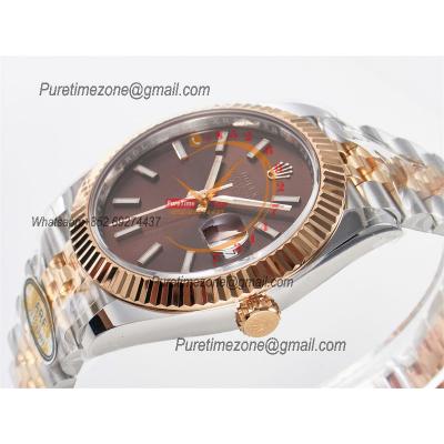 Datejust 126331 41 SH3235 Automatic Mens Watch Best Edition ARF RG Brown Dial 904L Jubilee Bracelet (Gain Weight）