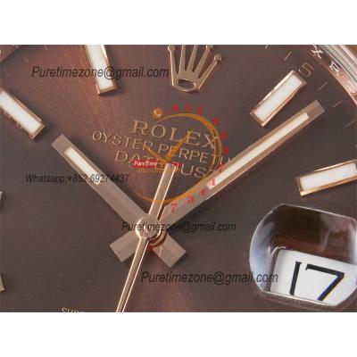 Datejust 126331 41 SH3235 Automatic Mens Watch Best Edition ARF RG Brown Dial 904L Jubilee Bracelet (Gain Weight）