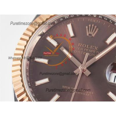 Datejust 126331 41 SH3235 Automatic Mens Watch Best Edition ARF RG Brown Dial 904L Jubilee Bracelet (Gain Weight）