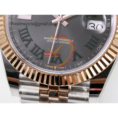 Datejust 126331 41 SH3235 Automatic Mens Watch Best Edition ARF RG Gray Dial 904L Jubilee Bracelet (Gain Weight）