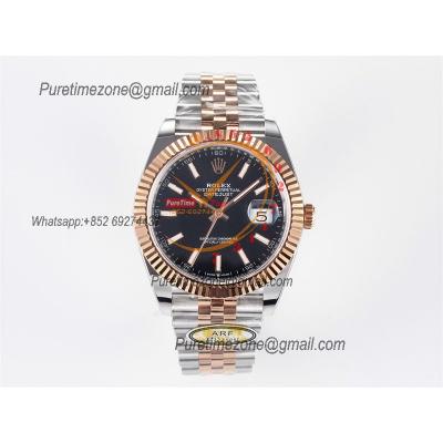 Datejust 126331 41 SH3235 Automatic Mens Watch Best Edition ARF RG Black Dial 904L Jubilee Bracelet (Gain Weight）