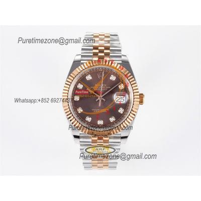 Datejust 126331 41 SH3235 Automatic Mens Watch Best Edition ARF RG Brown Dial 904L Jubilee Bracelet (Gain Weight）