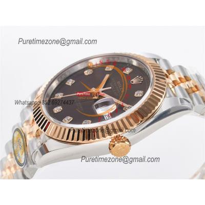 Datejust 126331 41 SH3235 Automatic Mens Watch Best Edition ARF RG Brown Dial 904L Jubilee Bracelet (Gain Weight）