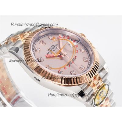 Datejust 126331 41 SH3235 Automatic Mens Watch Best Edition ARF RG Gold Dial 904L Jubilee Bracelet (Gain Weight）