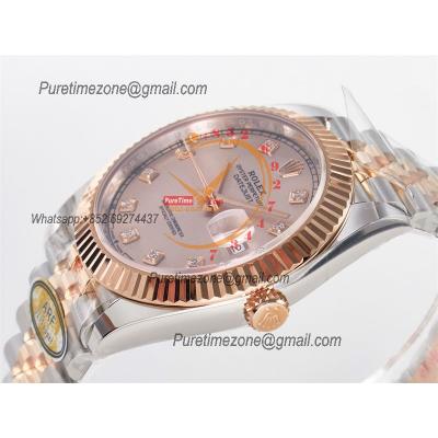 Datejust 126331 41 SH3235 Automatic Mens Watch Best Edition ARF RG Gold Dial 904L Jubilee Bracelet (Gain Weight）