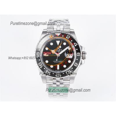 GMT Master II 126710 Wayne Burce VR3285 Automatic Mens Watch Best Edition ARF Black Dial 904L Jubilee SS Bracelet CHS