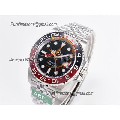 GMT Master II 126710 Cola VR3285 Automatic Mens Watch Best Edition ARF Black Dial 904L Jubilee SS Bracelet CHS