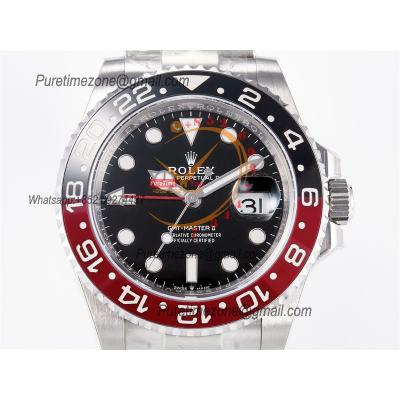 GMT Master II 126710 Cola VR3285 Automatic Mens Watch Best Edition ARF Black Dial 904L Oyster SS Bracelet CHS