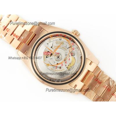 DayDate 40 228235 VR3255 Automatic Mens Watch Best Edition ARF RG Brown Stick Dial President Bracelet CHS