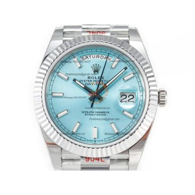 DayDate 40 228236 VR3255 Automatic Mens Watch Best Edition ARF ICE Blue Dial President Bracelet CHS