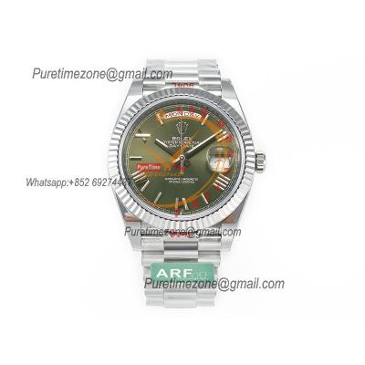 DayDate 40 228236 VR3255 Automatic Mens Watch Best Edition ARF Green Roman Dial President Bracelet CHS