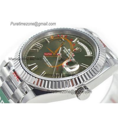 DayDate 40 228236 VR3255 Automatic Mens Watch Best Edition ARF Green Roman Dial President Bracelet CHS