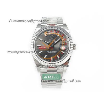 DayDate 40 228236 VR3255 Automatic Mens Watch Best Edition ARF Gray Stick Dial President Bracelet CHS