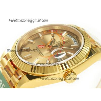 DayDate 40 228238 VR3255 Automatic Mens Watch Best Edition ARF YG Gold Stick Dial President Bracelet CHS