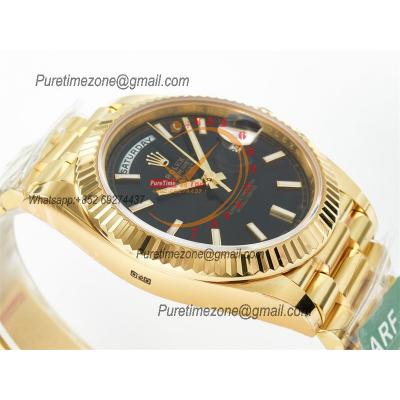 DayDate 40 228238 VR3255 Automatic Mens Watch Best Edition ARF YG Black Dial President Bracelet CHS (Gain Weight)