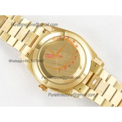 DayDate 40 228238 VR3255 Automatic Mens Watch Best Edition ARF YG Champagne Dial President Bracelet CHS (Gain Weight)