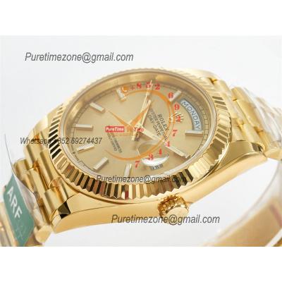 DayDate 40 228238 VR3255 Automatic Mens Watch Best Edition ARF YG Champagne Dial President Bracelet CHS (Gain Weight)