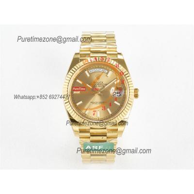 DayDate 40 228238 VR3255 Automatic Mens Watch Best Edition ARF YG Champagne Dial President Bracelet CHS (Gain Weight)