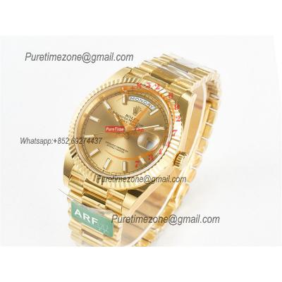 DayDate 40 228238 VR3255 Automatic Mens Watch Best Edition ARF YG Champagne Dial President Bracelet CHS (Gain Weight)