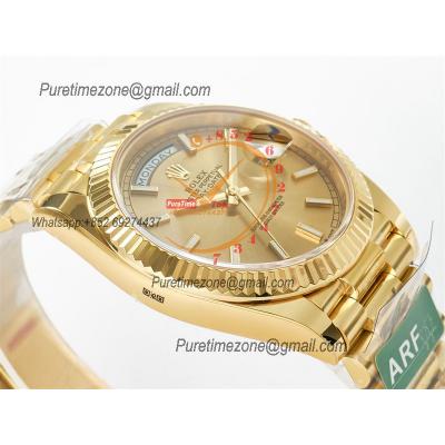 DayDate 40 228238 VR3255 Automatic Mens Watch Best Edition ARF YG Champagne Dial President Bracelet CHS (Gain Weight)