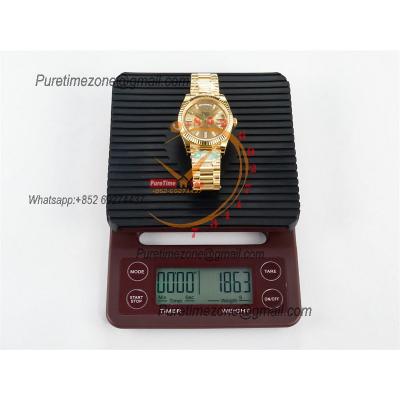 DayDate 40 228238 VR3255 Automatic Mens Watch Best Edition ARF YG Champagne Dial President Bracelet CHS (Gain Weight)