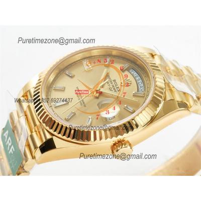 DayDate 40 228238 VR3255 Automatic Mens Watch Best Edition ARF YG Champagne Dial President Bracelet CHS (Gain Weight)