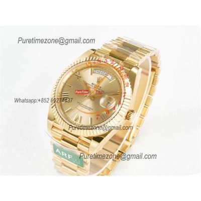 DayDate 40 228238 VR3255 Automatic Mens Watch Best Edition ARF YG Champagne Dial President Bracelet CHS (Gain Weight)