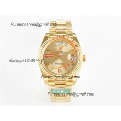 DayDate 40 228238 VR3255 Automatic Mens Watch Best Edition ARF YG Champagne Dial President Bracelet CHS (Gain Weight)