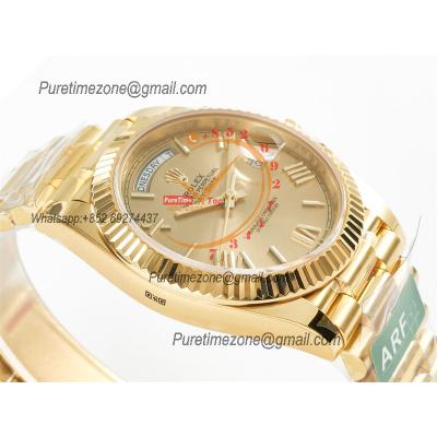 DayDate 40 228238 VR3255 Automatic Mens Watch Best Edition ARF YG Champagne Dial President Bracelet CHS (Gain Weight)