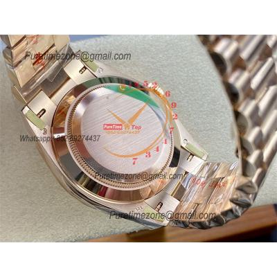 DayDate 40 228235 VR3255 Automatic Mens Watch Best Edition ARF RG White Dial President Bracelet CHS (Gain Weight)