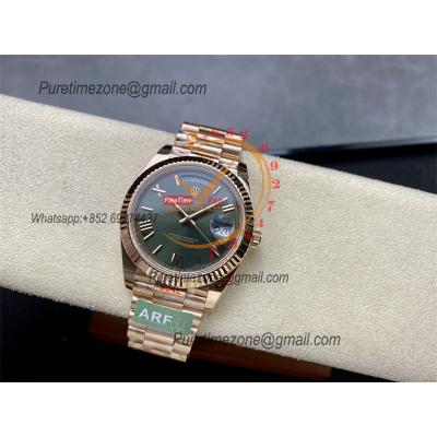 DayDate 40 228235 VR3255 Automatic Mens Watch Best Edition ARF RG Green Dial President Bracelet CHS (Gain Weight)